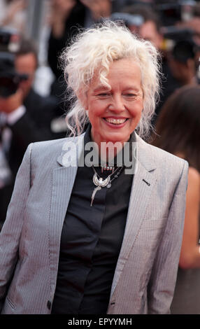 Cannes, France, 23 mai, 2015. Ellen von Unwerth photographe à la projection de gala pour le film Macbeth à la 68e Festival de Cannes, samedi 23 mai 2015, Cannes, France. Credit : Doreen Kennedy/Alamy Live News Banque D'Images