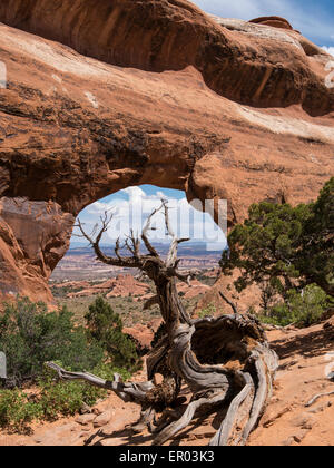 Passage de cloison, Arches National Park, Utah. Banque D'Images