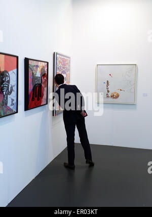 Affichage des visiteurs dans l'Art de l'oeuvre15 salon Banque D'Images