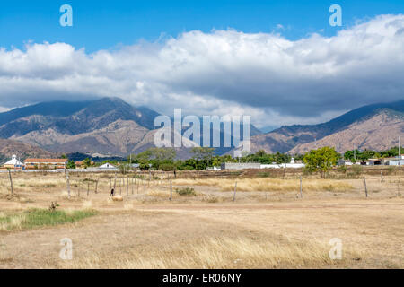 Voir de hauts plateaux du centre et les montagnes de la Sierra de las Minas au Guatemala Banque D'Images