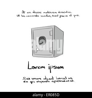 La main sûre attirer l'icône Couleur Vector Illustration de Vecteur