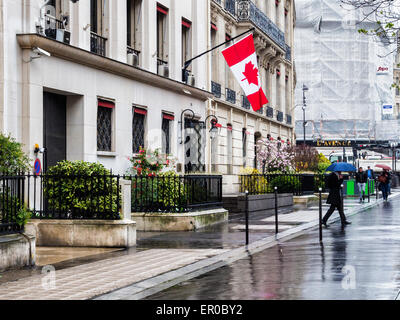 Paris Ambassade du ext rieur de l immeuble et de la feuille d