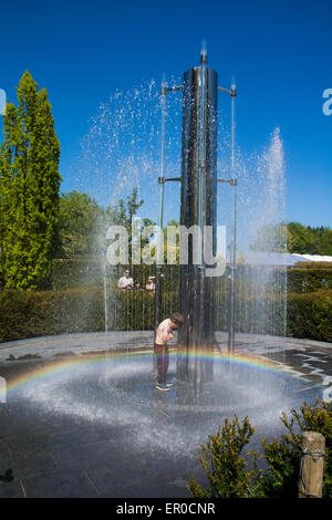 Fontaine de jardin d'Alnwick Banque D'Images