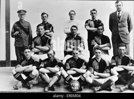 La Force de défense des îles Malouines, l'équipe de football des îles Malouines (territoire britannique d'outre-mer). Banque D'Images