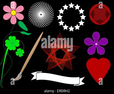 Divers éléments de conception Illustration de Vecteur