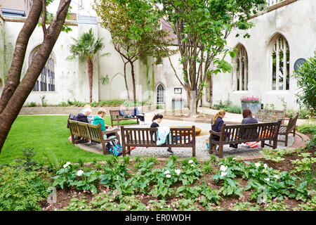 St Dunstan dans l'est reconstruit en 1697 par Christopher Wren, St Dunstan's Hill City Of London UK Banque D'Images