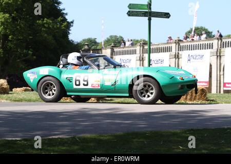 Les participants à la course du moteur à l'événement sprint Motorsport au Palace dans le sud de Londres 24.05.2015 Banque D'Images