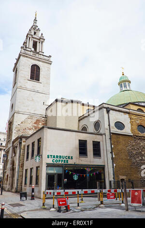 L'église paroissiale de St Stephen Walbrook Londres UK Banque D'Images