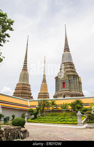 Dans Chedis Wat Pho temple, Bangkok, Thaïlande Banque D'Images