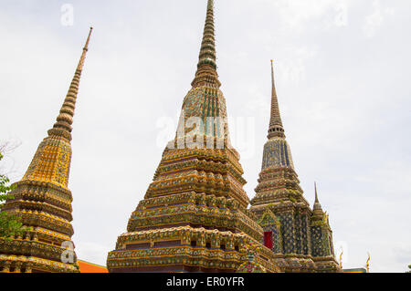 Dans Chedis Wat Pho temple, Bangkok, Thaïlande Banque D'Images