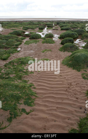 Ondulations dans le sable sur la plage de Hunstanton Banque D'Images