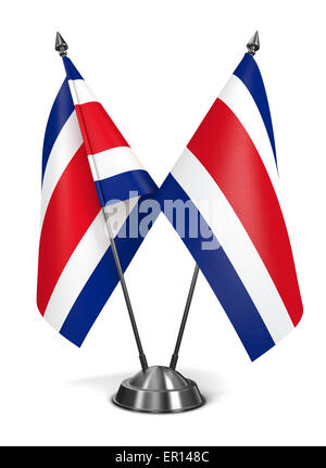 Costa Rica - drapeaux miniatures. Banque D'Images