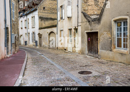 Vue sur la rue, le centre-ville historique de Beaune, bourgogne, France, Europe Banque D'Images