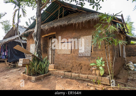 Le nord de la Thaïlande, les Tribus des Collines Village Banque D'Images