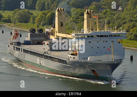 L'un des navires de transport de charges lourdes : Lone (2 x 1000d. capacité de grue) Banque D'Images