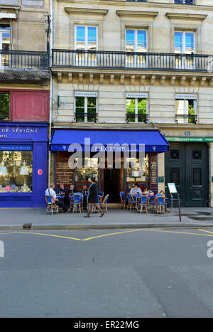 Restaurant Café de la rue, place de la Madeleine, Paris, France Banque D'Images