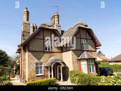 Village housing, Somerleyton, Suffolk, Angleterre, RU Banque D'Images