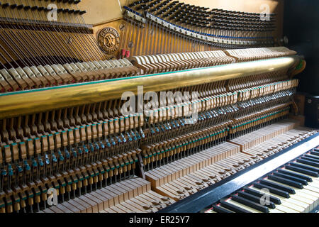 L'Europe, l'Allemagne, le fabricant de piano ouvert Helmholz, fabriqué au début du 20e siècle. Euopa, Deutschland, geoeff Banque D'Images