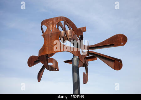 Schubert Sonate de l'artiste Mark di Suvero dans Olympic Sculpture Park - Belltown, Seattle, comté de King, Washington, États-Unis Banque D'Images