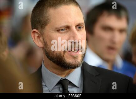 Le réalisateur David Ayer au premier ministre de la superproduction Fury au 21 octobre 2014 Newseum à Washington D.C. Banque D'Images