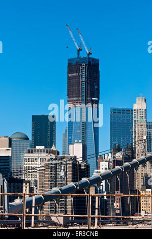 La tour de la liberté à nouveau en construction sur le site du World Trade Center au 18 novembre 2011 Banque D'Images