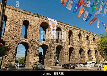 (Valens Bozdogan) Aqueduc Romain à Istanbul, Turquie. 4ème ANNONCE de siècle. Banque D'Images