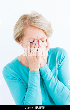 Senior woman portrait. Banque D'Images