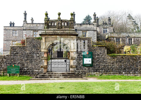 Hôtel de Tissington est un début 17ème siècle manoir jacobéen, Tissington dans près de Ashbourne, Derbyshire, Angleterre, RU Banque D'Images