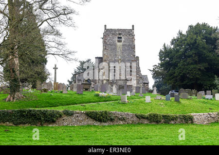 L'église St Mary Tissington Derbyshire Peak District England UK Banque D'Images