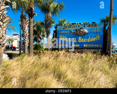 John's Pass Village, Madeira Beach, Floride Banque D'Images