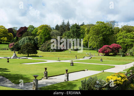 Les jardins de Pencarrow house près de Bodmin à Cornwall, UK Banque D'Images