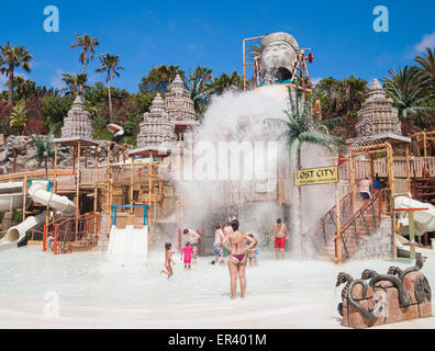 Le parc aquatique Siam Park près de Playa de las Americas à Tenerife, Îles Canaries, Espagne Banque D'Images