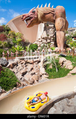 Le parc aquatique Siam Park près de Playa de las Americas à Tenerife, Îles Canaries, Espagne Banque D'Images