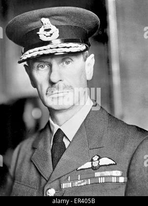 Commandant en chef, l'Air Chief Marshal Sir Hugh Dowding. L'Air Chief Marshal Hugh Caswall Tremenheere Dowding, 1er baron Dowding, officier britannique de la Royal Air Force. Banque D'Images