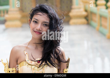 Portrait de dame thaïlandaise Banque D'Images