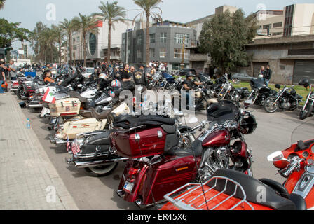 Groupe de propriétaires de Harley Davidson Le Liban DU PORC Banque D'Images