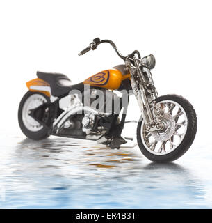 Dans l'eau rendue moto Banque D'Images
