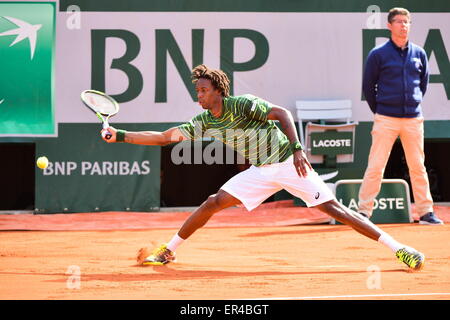 Paris, France. 25 mai, 2015. Gael MONFILS - 25.05.2015 - Jour 2 - Roland Garros 2015 .Photo : Dave Winter/Icon Sport © Cal Sport Media/Alamy Live News Banque D'Images