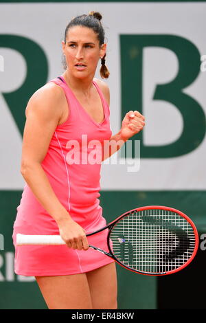 Paris, France. 25 mai, 2015. Virginie Razzano - 25.05.2015 - Jour 2 - Roland Garros 2015.Photo : Dave Winter/Icon Sport © Cal Sport Media/Alamy Live News Banque D'Images