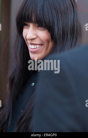 Stockholm, Suède, le 24 mai, 2015. La chanteuse et artiste Loreen à jour de la petite enfance à Grona Lund. © Barbro Bergfeldt/Alamy Live News Banque D'Images