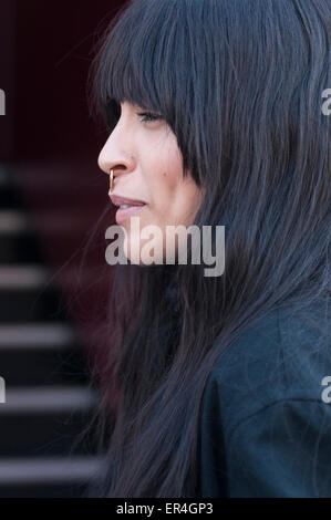 Stockholm, Suède, le 24 mai, 2015. La chanteuse et artiste Loreen à jour de la petite enfance à Grona Lund. © Barbro Bergfeldt/Alamy Live News Banque D'Images