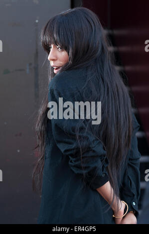 Stockholm, Suède, le 24 mai, 2015. La chanteuse et artiste Loreen à jour de la petite enfance à Grona Lund. © Barbro Bergfeldt/Alamy Live News Banque D'Images