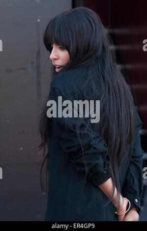 Stockholm, Suède, le 24 mai, 2015. La chanteuse et artiste Loreen à jour de la petite enfance à Grona Lund. © Barbro Bergfeldt/Alamy Live News Banque D'Images