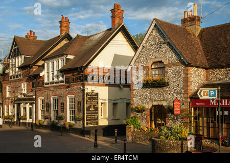 Après-midi de printemps en Bramber près de Steyning, East Sussex, Angleterre. Banque D'Images