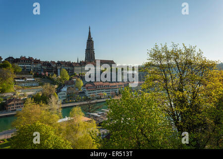Matin de printemps à Berne, Suisse. Banque D'Images