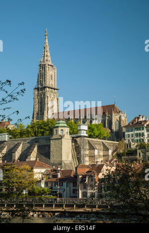 Matin de printemps à Berne, Suisse. Banque D'Images