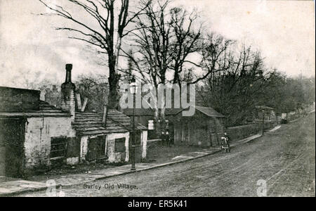 Vieux Village, Burley, Leeds, près de Headingly, Yorkshire, Angleterre. Années 1900 Banque D'Images