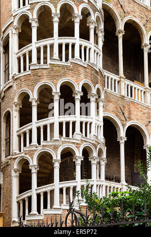 En colimaçon, Contarini Palace, Venise, Vénétie, Italie, Europe Banque D'Images