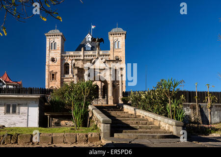 Palais du Roi, Rova, la colline Analamanga, Antananarivo, capitale, hauts plateaux, Madagascar, Afrique Banque D'Images