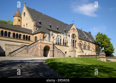 Palais impérial de Goslar, Harz, Basse-Saxe, Allemagne, Europe Banque D'Images